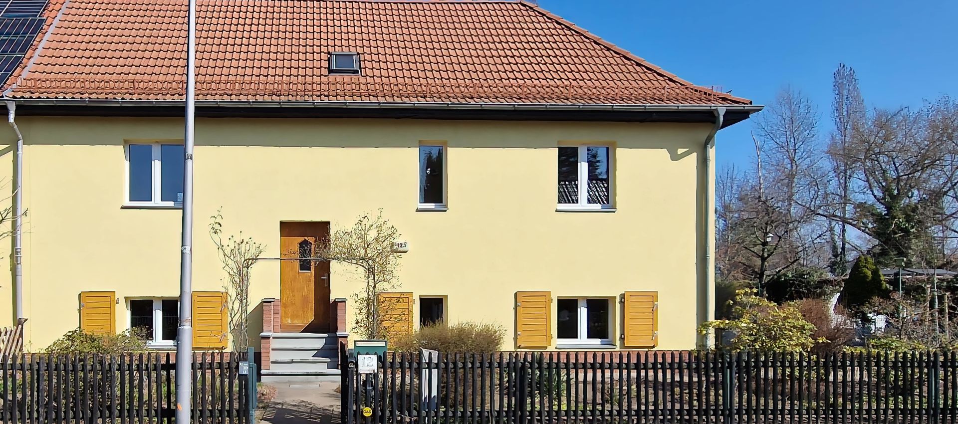 Straßenansicht Doppelhaushälfte Berlin Pankow