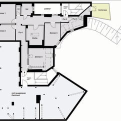 Grundriss Dachgeschoss-Wohnung Berlin - Friedenau