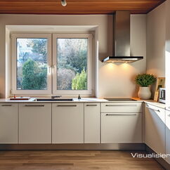Virtual Home Staging: Modernisierungsvorschlag "Küche" für das Einfamilienhaus in Spandau