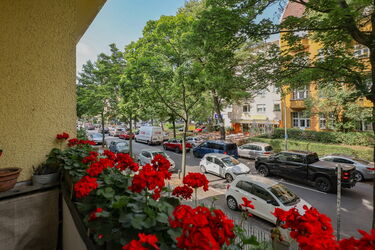 Blick vom Balkon