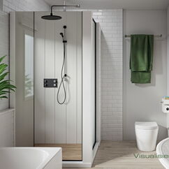 Virtual Home Staging: Modernisierungsvorschlag "Badezimmer" für das Einfamilienhaus in Spandau