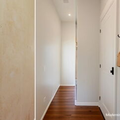 Virtual Home Staging: Eingangsbereich mit Modernisierungsvorschlag - 2-Zimmer-Wohnung Berlin Schöneberg