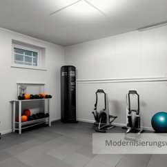 Virtual Home Staging: Einrichtungsvorschlag: Fitnessraum Einfamilienhaus Pankow