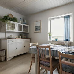 Virtual Home Staging: Einrichtungsvorschlag Esszimmer Eigentumswohnung Reinickendorf