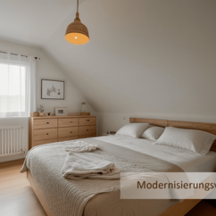 Virtual Home Staging: Einrichtungsvorschlag: Schlafzimmer Einfamilienhaus Pankow