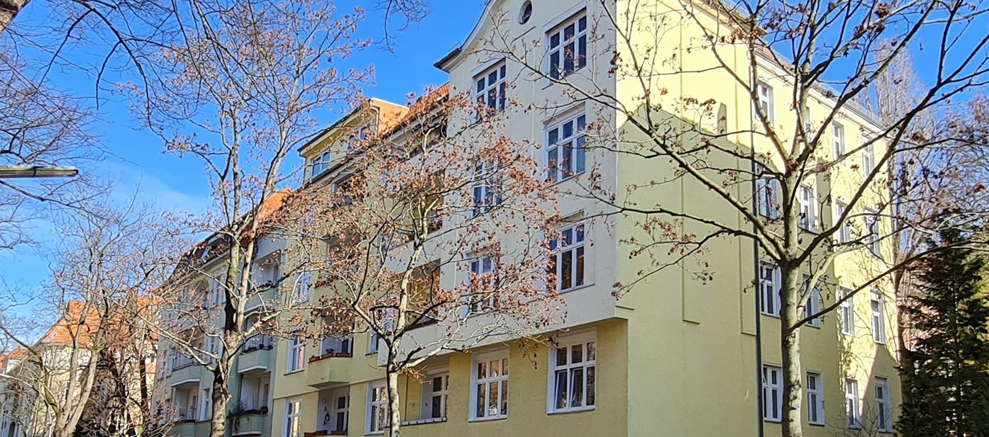 Blick auf das Gebäude 
